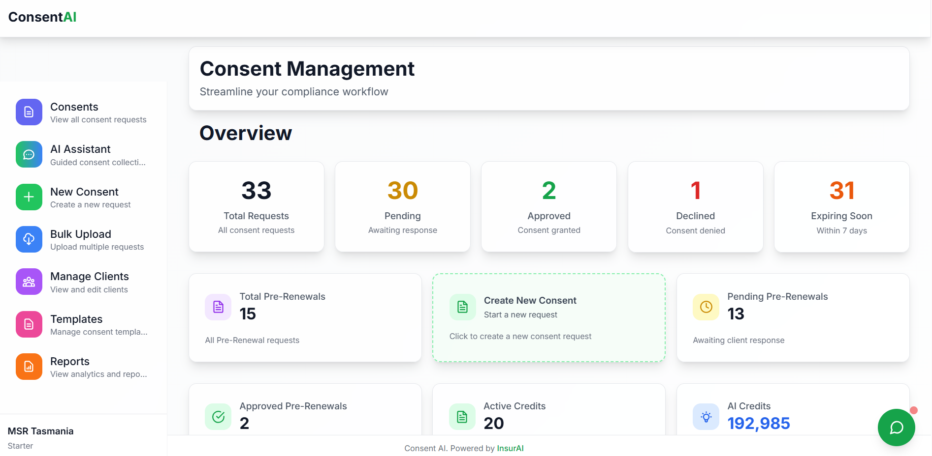 Compliance Dashboard